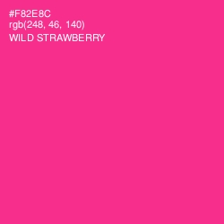 #F82E8C - Wild Strawberry Color Image